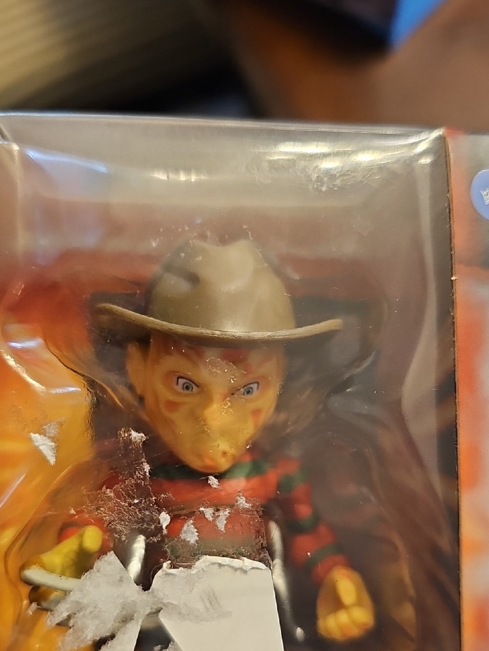Horror Collector Figure in Red & Black Packaging. Freddy Kruger